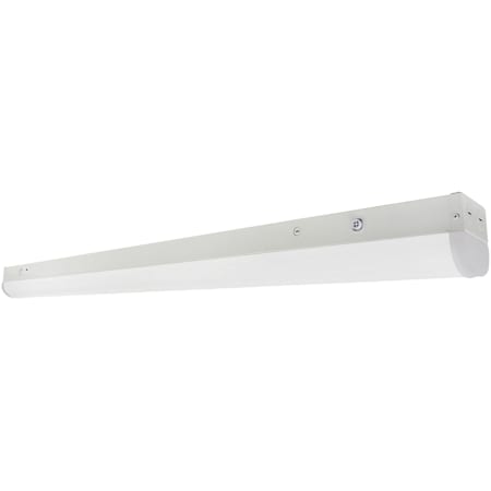 RP Lighting and Fans Single Light 48" Long Integrated LED Commercial Strip Light with Motion Sensor and Emergency Battery White