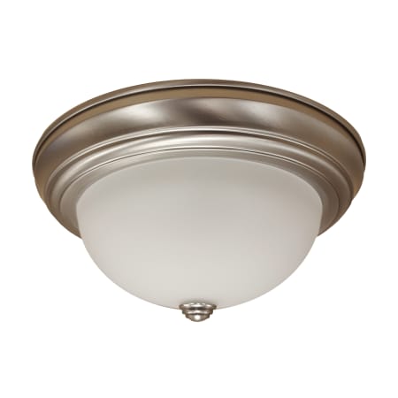 RP Lighting and Fans 14" Wide LED Flush Mount Ceiling Fixture - 15 W, 3000K Brushed Nickel