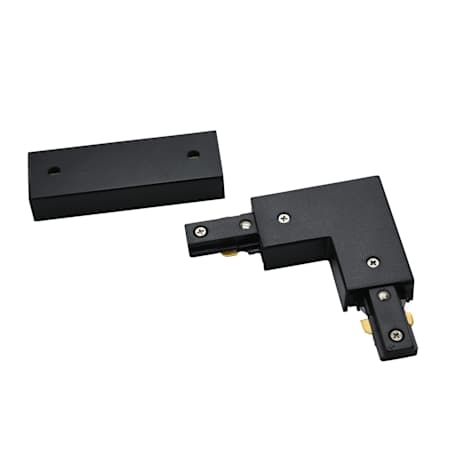 RP Lighting and Fans Track Head Lighting Straight L-Connector Black