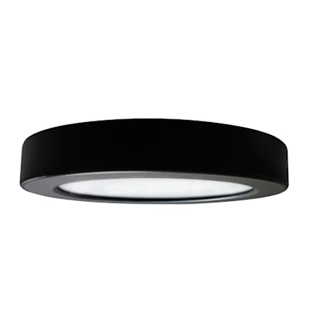 RP Lighting and Fans 7" Wide Flush Mount Drum Ceiling Fixture Black