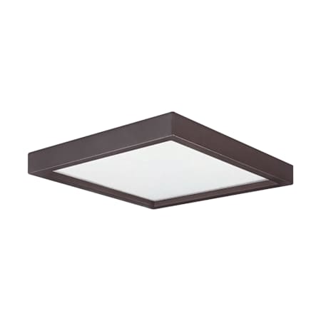 RP Lighting and Fans Worthington 5" Wide Flush Mount Square Ceiling Fixture Oil Rubbed Bronze