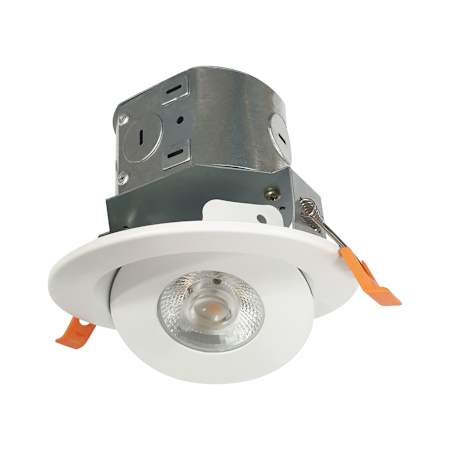 RP Lighting and Fans Yancy LED Canless Recessed Fixture with 4" - Fire Rated and IC Rated White