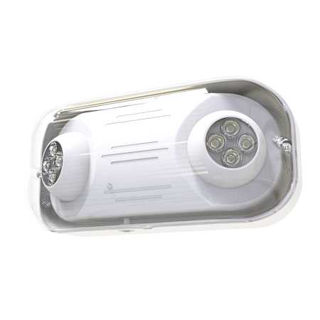 RP Lighting and Fans Olan LED Emergency Combo Light White