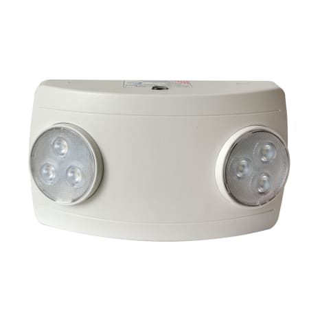 RP Lighting and Fans Max 7" Compact High Output Self-Diagnostic Emergency Light with Adjustable Wide Lens White