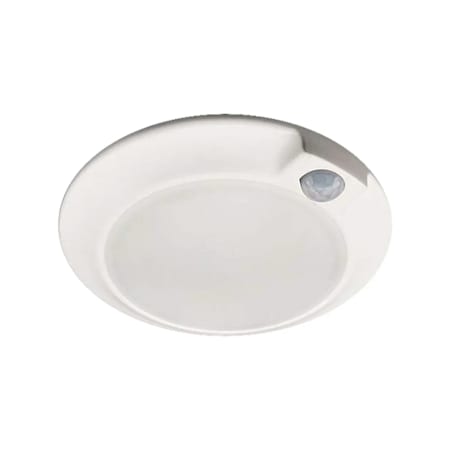 RP Lighting and Fans 6" LED Low-Profile Disk Light, PIR Motion Sensor White