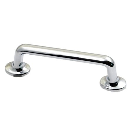Rusticware Modern Industrial 4" Center to Center Handle Bar Pipe Style Cabinet Pull - 10 Pack Chrome