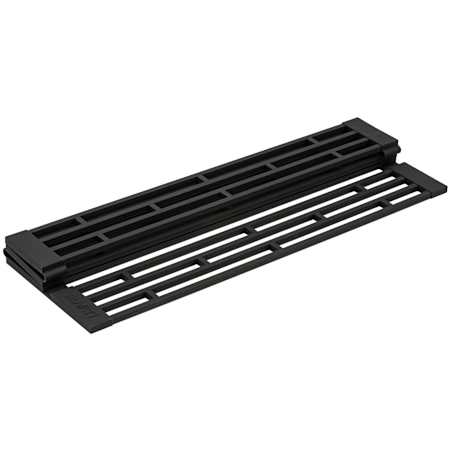 Ruvati Accessories Silicone Foldable Drying Rack for Workstation Sinks Black