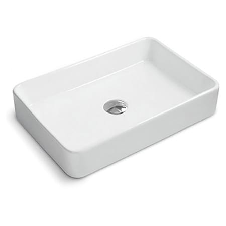 Ruvati Vista 24" Rectangular Porcelain Vessel Bathroom Sink White