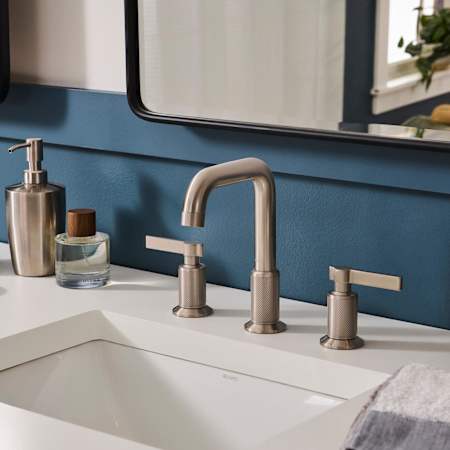 Ruvati Barolo 1.2 GPM Widespread Bathroom Faucet Brushed Nickel