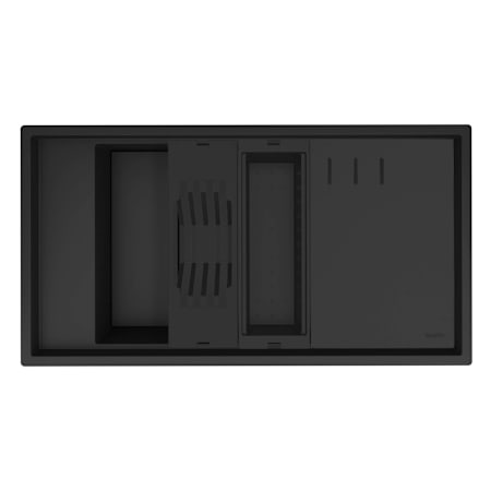 Ruvati epiStage 33-7/8" Undermount Single Basin Granite Composite Kitchen Sink with Basket Strainer and Cutting Board Black