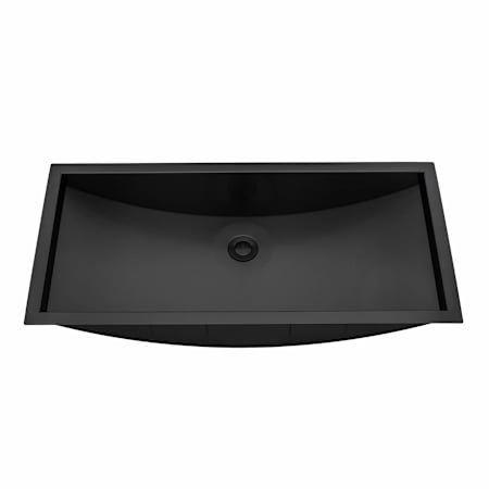 Ruvati Ariaso 34" Rectangular Stainless Steel Undermount Bathroom Sink Black