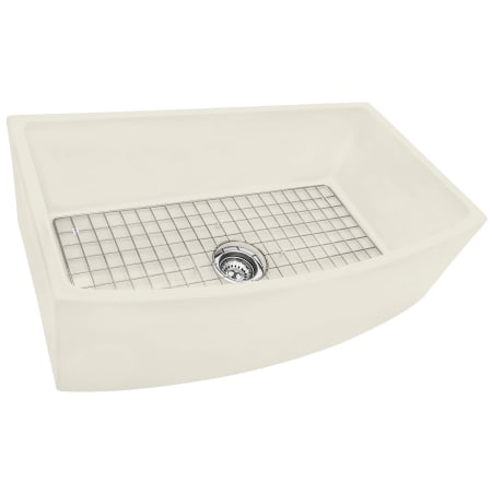 Ruvati Fiamma 33" Farmhouse Single Basin Fireclay Kitchen Sink Biscuit
