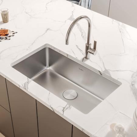 Ruvati Modena 27" Undermount Single Basin Stainless Steel Kitchen Sink Stainless Steel