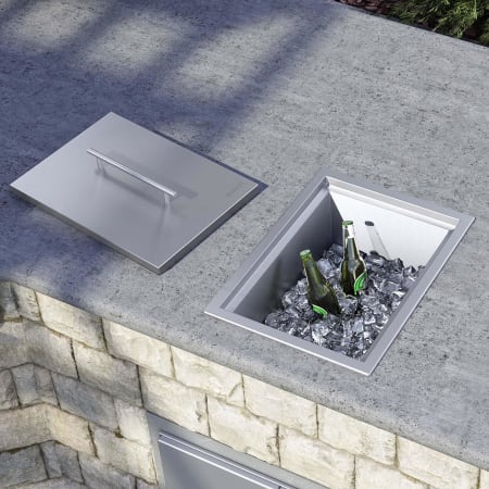 Ruvati Merino Drop In 20" x 15" Stainless Steel Insulated Ice Chest Sink Stainless Steel