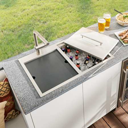 Ruvati Merino 29-1/4" Drop In Double Basin Stainless Steel Kitchen Sink with Basket Strainer, Colander and Cutting Board Stainless Steel