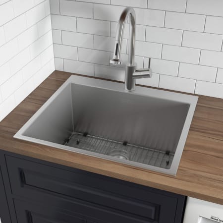 Ruvati Forma 27" Drop In Single Basin Stainless Steel Utility Sink Stainless Steel