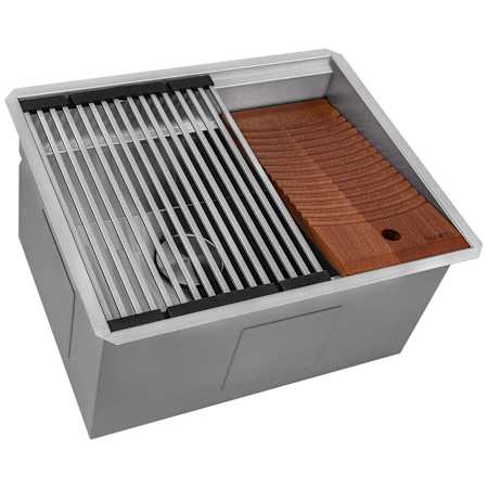 Ruvati Alto 23" Undermount Single Basin Stainless Steel Utility Sink Stainless Steel
