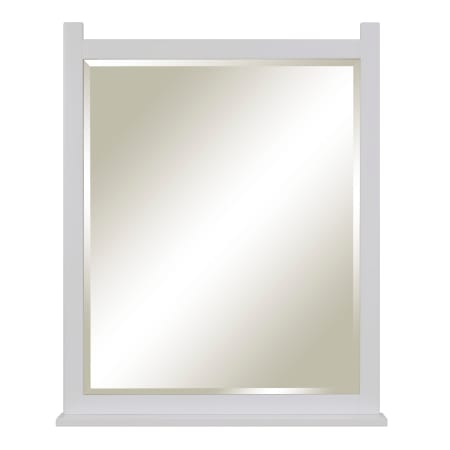 Sagehill Designs Luke 31" W x 38" H Rectangular Wood Framed Bathroom Wall Mirror Studio White