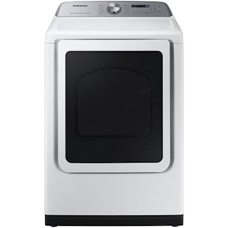 Samsung 27 Inch Wide 7.4 Cu. Ft. Electric Dryer with Steam Sanitize+ White