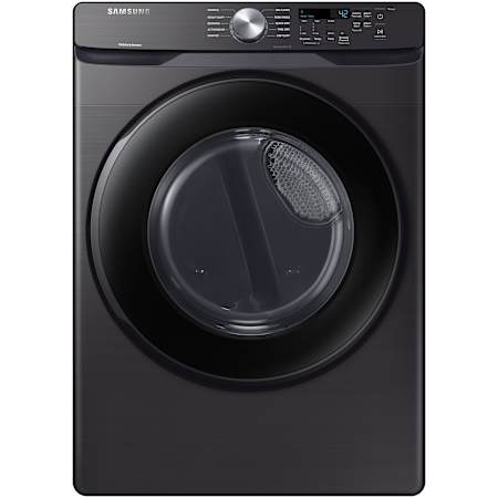 Samsung 27 Inch Wide 7.5 Cu. Ft. Gas Dryer with Sensor Dry Brushed Black