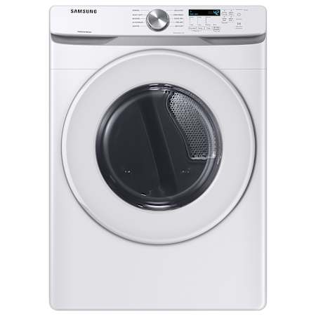Samsung 27 Inch Wide 7.5 Cu. Ft. Gas Dryer with Long Vent Drying and Sensor Dry White