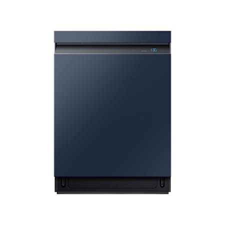 Samsung Bespoke 24 Inch Wide 15 Place Setting Energy Star Certified Built-In Top Control Dishwasher Fingerprint Resistant Navy Steel