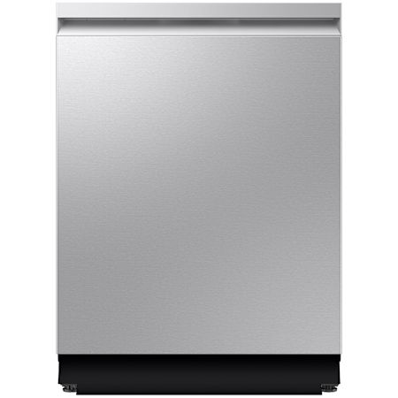 Samsung Bespoke 24 Inch Wide 16 Place Setting Built-In Fingerprint Resistant Top Control Dishwasher with Smart Dry and AI Wash Fingerprint Resistant Stainless Steel