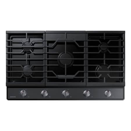 Samsung 36 Inch Wide 5 Burner Gas Cooktop Fingerprint Resistant Black Stainless Steel