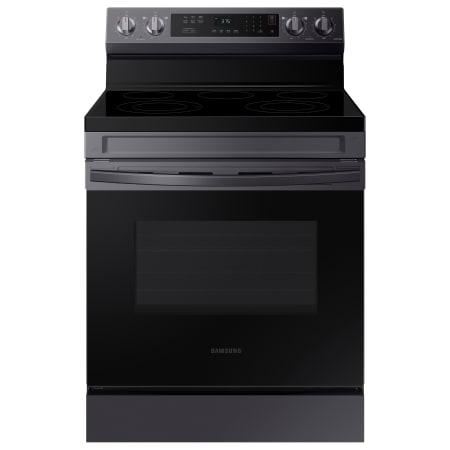 Samsung 30 Inch Wide 6.3 Cu. Ft. Free Standing Electric Range with RapidBoil and Self Clean Fingerprint Resistant Black Stainless Steel