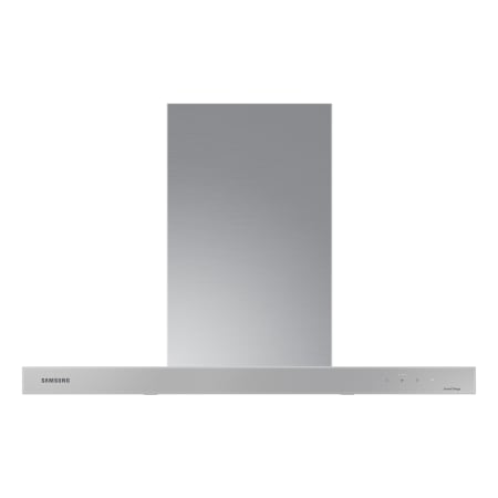 Samsung Bespoke 390 - 630 CFM 36 Inch Wide Wall Mounted Range Hood with LED Bar Light Clean Grey / Stainless