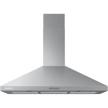 Samsung 390 CFM 36 Inch Wide Wall Mounted Range Hood with Push Button Controls and Remote Control Stainless Steel