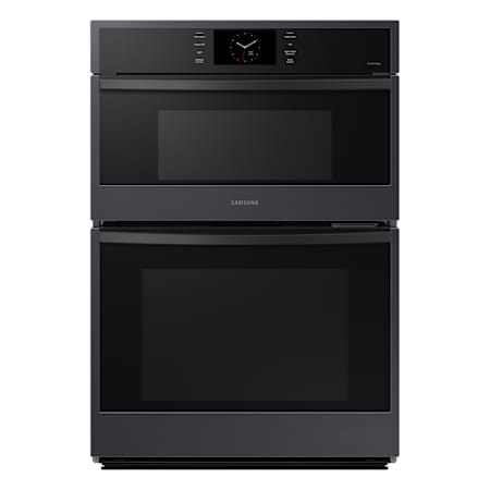 Samsung 30 Inch Wide 7 Cu. Ft. Electric Oven and Microwave Combo with Child Safety Lock and Halogen Lights Matte Black Stainless