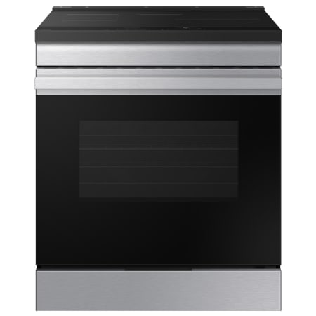 Samsung Bespoke 30 Inch Wide 6.3 Cu. Ft. Slide In Fingerprint Resistant Induction Range with Broil Element and Steam Clean Stainless