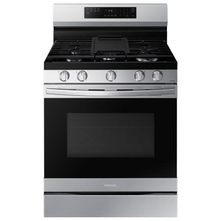 Samsung 30 Inch Wide 6 Cu. Ft. Free Standing Gas Range with No Pre-Heat Air Fry and Convection Fingerprint Resistant Stainless Steel
