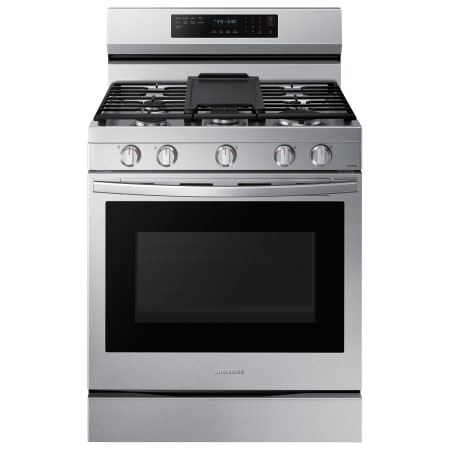 Samsung 30 Inch Wide 6 Cu. Ft. Free Standing Gas Range with No Pre-Heat Air Fry, Convection, and Stainless Steel Cooktop Fingerprint Resistant Stainless Steel