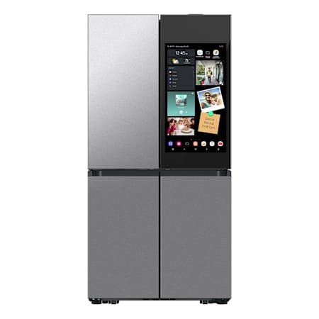 Samsung Bespoke 36 Inch Wide 22.5 Cu. Ft. Energy Star Certified Four Door, French Door Refrigerator with AI Energy Mode and FlexZone Stainless