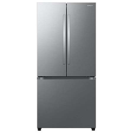 Samsung 32 Inch Wide 25 Cu. Ft. Energy Star Certified Fingerprint Resistant French Door Refrigerator with LED Lights and All-Around Cooling Fingerprint Resistant Stainless Steel