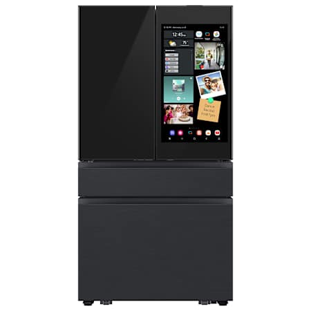 Samsung 36 Inch Wide 28.6 Cu. Ft. Energy Star Certified French Door Refrigerator with FlexZone™ Drawer and Beverage Center™ Charcoal Glass / Matte Black Stainless