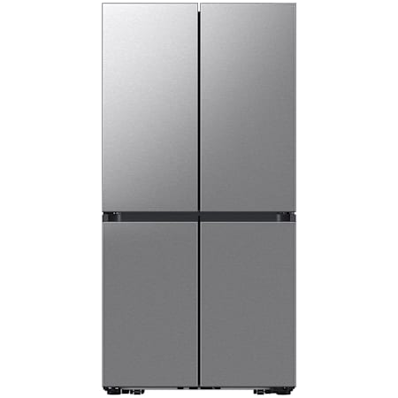 Samsung Bespoke 36 Inch Wide 23.5 Cu. Ft. Energy Star Certified Panel Ready Four Door, French Door Refrigerator with AI Hybrid Cooling and LED Lights Stainless Steel