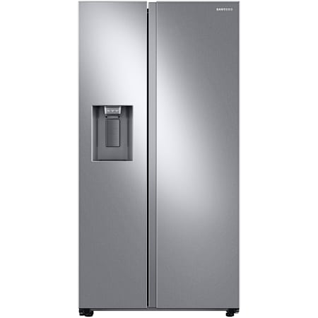 Samsung 36 Inch Wide 27.4 Cu. Ft. Energy Star Certified Fingerprint Resistant Side By Side Refrigerator with External Water and Ice Dispenser and LED Lighting Fingerprint Resistant Stainless Steel