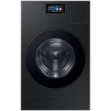 Samsung Bespoke 27 Inch Wide 5.3 Cu. Ft. Combination Washer and Dryer with Fast Cycle and Flex Auto Dispense System Brushed Black
