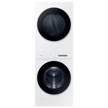 Samsung Bespoke 27 Inch Wide Energy Star Certified Laundry Center with 4.6 Cu. Ft. Washer and 7.6 Cu. Ft. Electric Dryer with AI Laundry Hub™ White