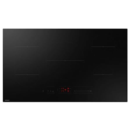 Samsung 36 Inch Wide 5 Burner Electric Cooktop with Anti-Scratch Glass and Sync Burner Black