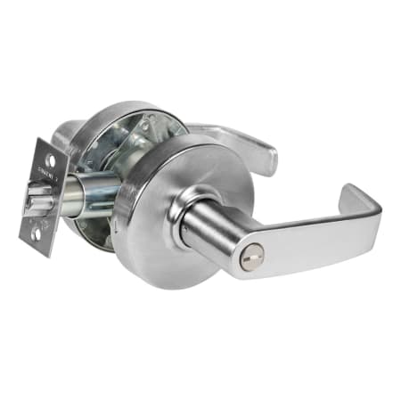 Sargent 7 Line Grade 2 Privacy Door Lever Set with L Lever and T-Strike Satin Chrome