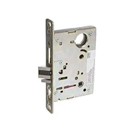 Sargent 8204 Storeroom Mortise Lock with ME Lever, O Style Rosette, and Wrought Box Strike Satin Chrome