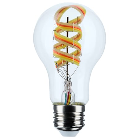 Satco Lighting Starfish 6 Watt Dimmable A19 Medium (E26) LED Smart Bulb- 450 Lumens, 2700K, 5000K, and 90CRI Clear