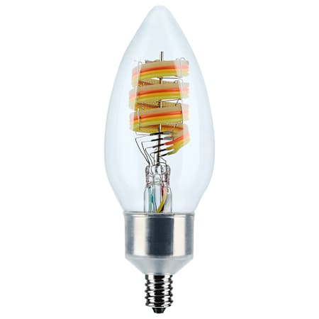 Satco Lighting Starfish 4 Watt Dimmable B11 Candelabra (E12) LED Smart Bulb- 300 Lumens, 2700K, 5000K, and 90CRI Clear