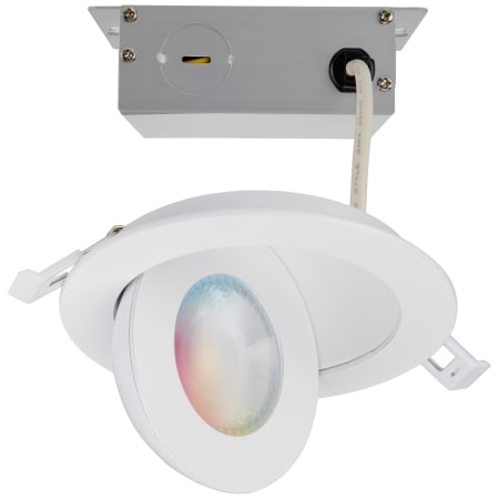Satco Lighting Starfish 4" Integrated RGB LED Adjustable Smart Recessed Trim and Housing - Airtight White