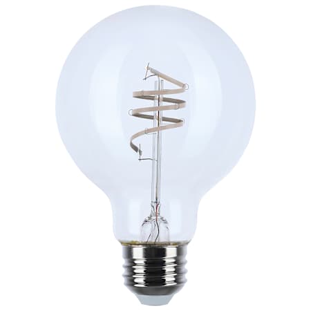 Satco Lighting Reminiscent 6 Watt Vintage Edison Dimmable G25 Medium (E26) LED Bulb - 500 Lumens, 3000K, and 93CRI Clear