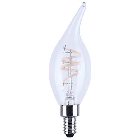 Satco Lighting Reminiscent 4 Watt Vintage Edison Dimmable CA11 Candelabra (E12) LED Bulb - 350 Lumens, 3000K, and 93CRI Clear